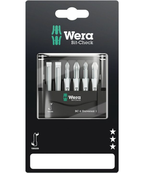 Wera Bit-Check 6 Universal 1 SB, 6 pieces Cheap Cost
