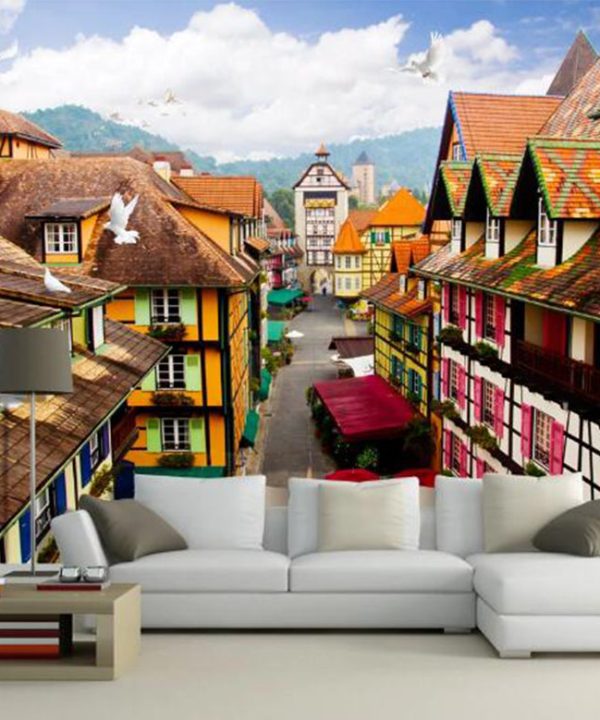 3D Pigeon House WC314 Wall Murals Sale With Credit Card