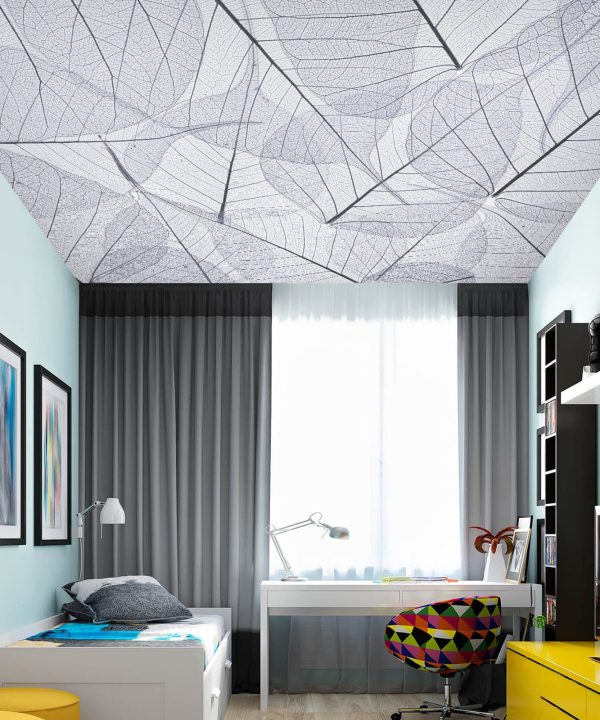 3D Gray Leaf Texture 2565 Assaf Frank Ceiling Wallpaper Murals Pices Cheap Online