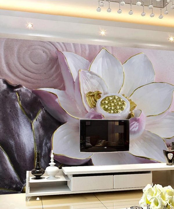 3D Phnom Penh Lotus WC632 Wall Murals Outlet Order