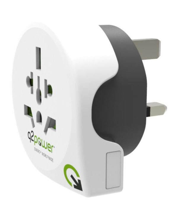 Q2Power Adapter - EU til UK Online Online Outlet Sale