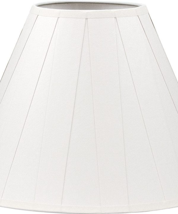 12” Paper Pleated Shade   Nickel Accent Lamp Outlet For You