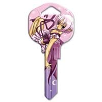 Hy-ko Products Pink Inked Fairy Key Blank, KW1 For Nice For Sale