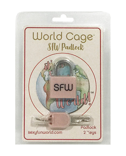 World Cage SFW Padlock w/2 Keys Clearance Get To Buy