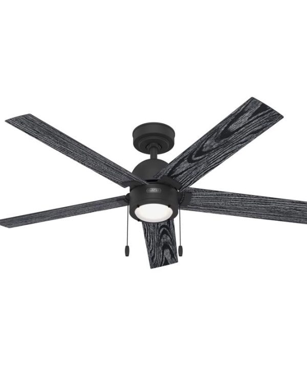 Hunter 52 in. Matte Black LED Indoor Ceiling Fan Sale Official