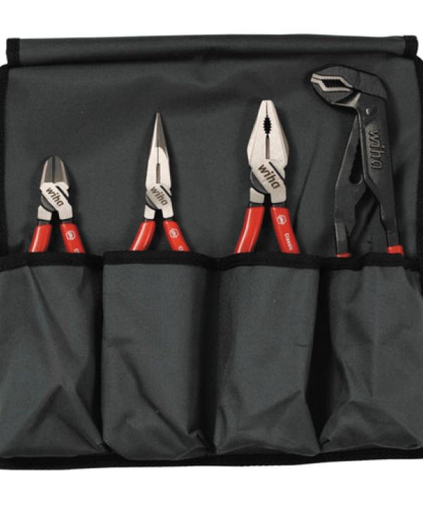 Wiha Tools 32601 4 Piece Vinyl Grip Pliers/Cutters Pouch Set Cheap Sale Cheap