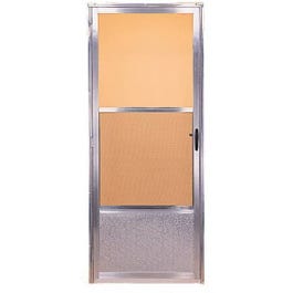 Storm Door, Self-Storing Screen, Mill Finish Aluminum, 32 x 80-Inch Clearance Official Site