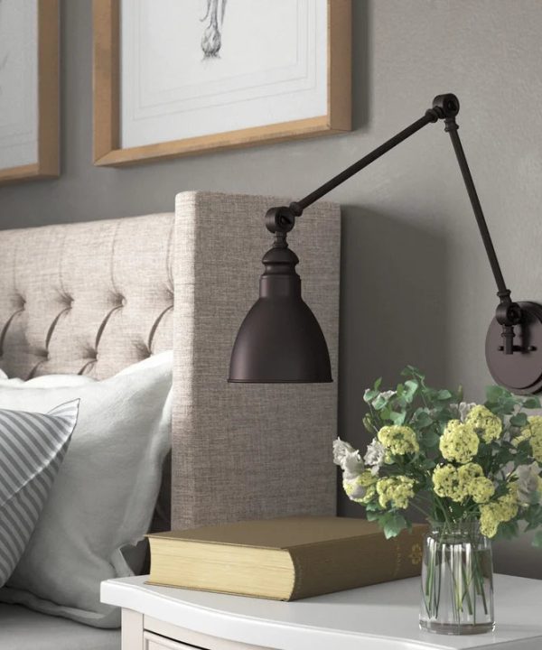 Black Abagail 1 - Light Dimmable Swing Arm, 33.75'' Outlet Popular