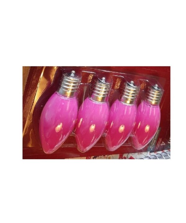 Celebrations UTTUL611 C9 Replacement Bulb, 7 W, Ceramic, Pink Low Pice Fee Shipping For Sale