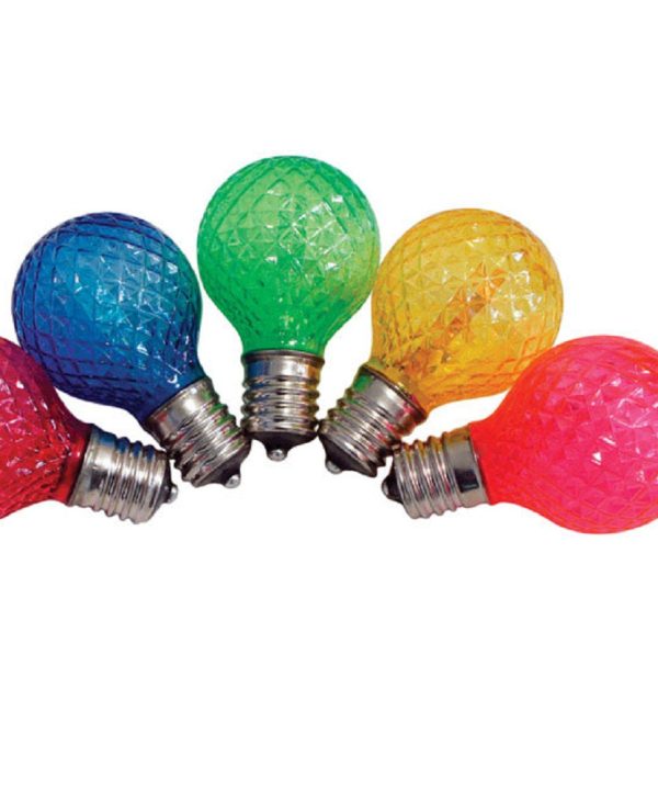 Celebrations UURT4211 LED G40 Globe Replacement Christmas Light Bulbs, 25 Bulb Free Shipping Order