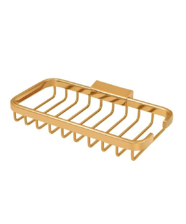 Deltana WBR8040CR003 8-Inch Rectangular Wire Shower Basket, Lifetime Brass Fashionable Cheap Online