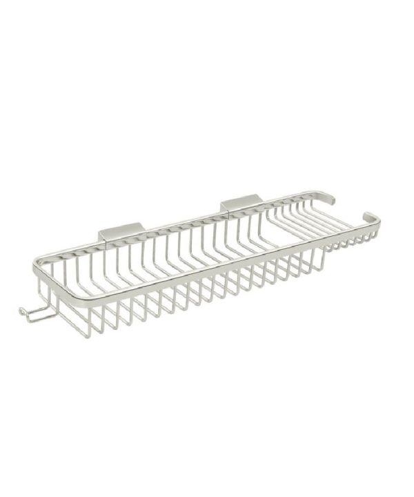 Deltana WBR1850HU14 Two Level Wire Basket with Hook, 17-1/2", Polished Nickel Best Place Sale Online