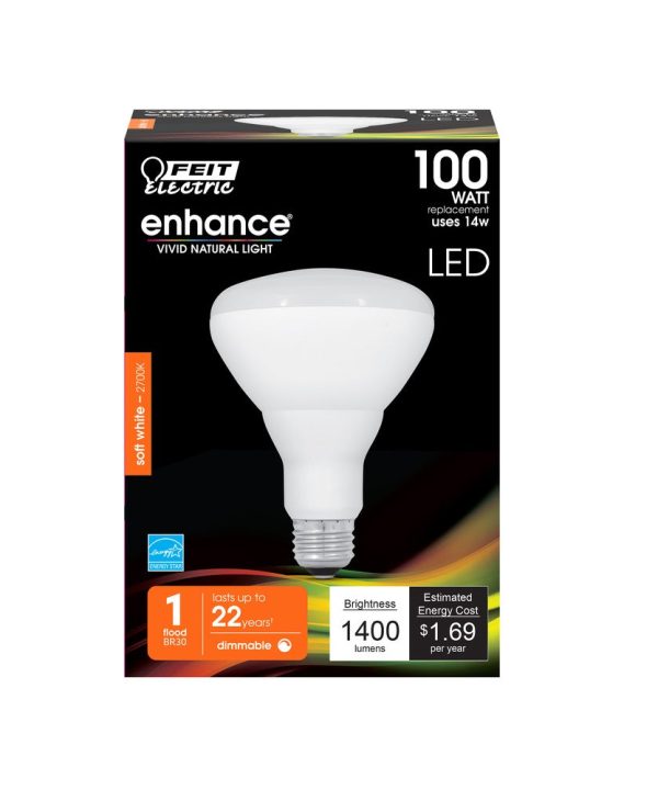 Feit Electric BR30DM1400927CA LED Bulb, 14 Watts, 120 volt Free Shipping Finishline
