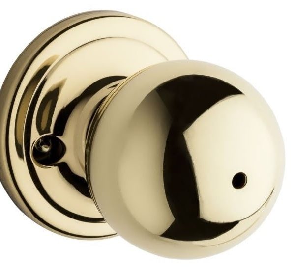 Kwikset 730CA-3GC Circa Privacy Door Lock, Bright Brass Clearance Original