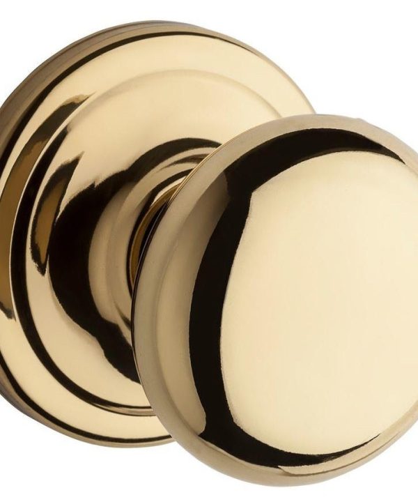 Kwikset 720H-3RGC Hancock Passage Door Lock, Bright Brass Clearance Discounts