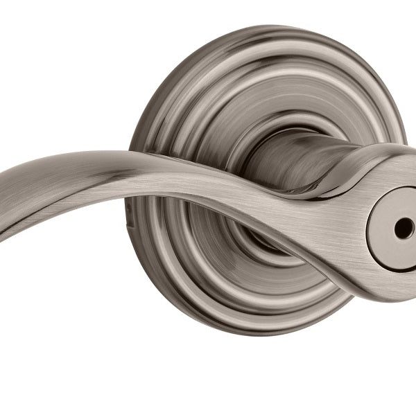 Kwikset 730PML 15A Pembroke Lever Privacy Door Lock, Antique Nickel Fast Delivery For Sale