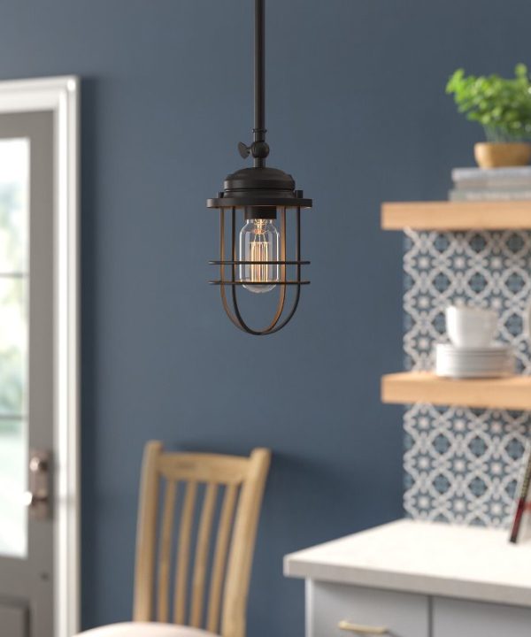 Black Lylah 1 - Light Single Geometric Pendant K7103 Pictures Cheap Online