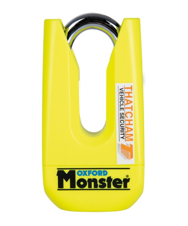 Oxford Disc Lock Monster - Yellow Clearance Fast Delivery