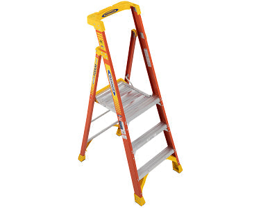 Werner 9ft Reach Height Fiberglass Podium Ladder 3ft Type IA Pd6203 Fake Cheap Online