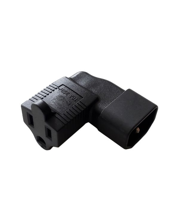 C14 left Angle to 5-15R Right Angle Power Adapter Buy Cheap Tumblr