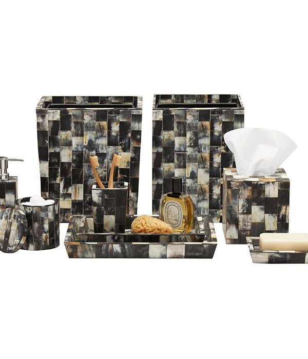 Lark Horn Tiled Bathroom Accessories (Dark) Discount From China