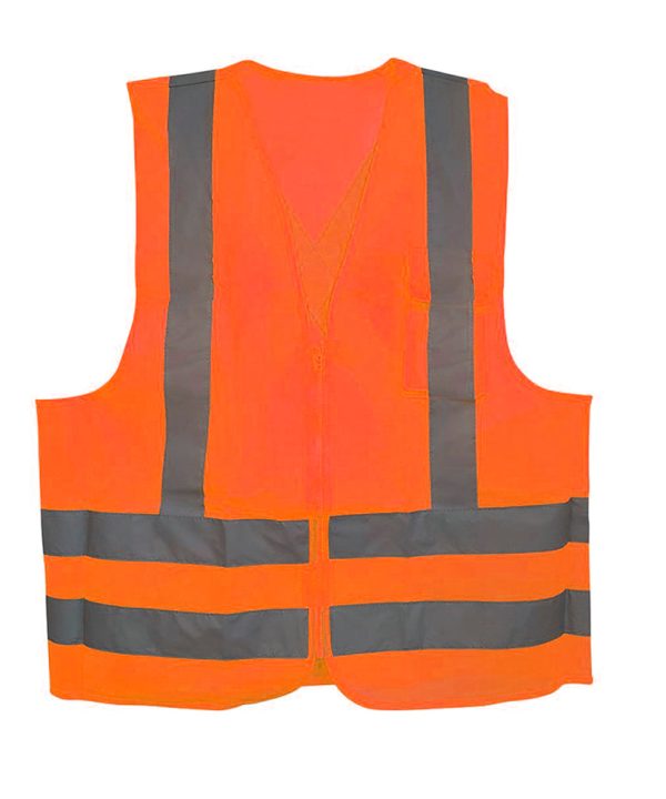 Chaleco de alta visibilidad  simple sin bolsillos Naranjo Discount Authentic Online