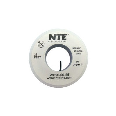 26 AWG Stranded Wire - White, 25ft (WH26-09-25) Big Discount Online