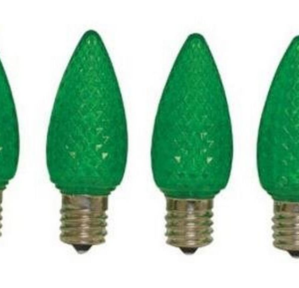 Celebrations UTRT4713 C9 LED Replacement Bulb, Green Extremely For Sale