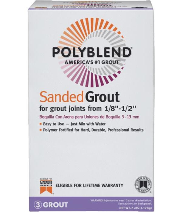 Custom Building PBG3817-4 Polyblend Sanded Tile Grout, 7 Lbs, Bright White Cheap Best Seller