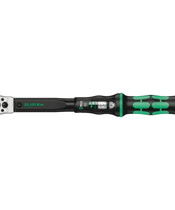 Wera Click-Torque C 2 Push R/L adjustable torque wrench for clockwise and anti-clockwise torque-control, 20-100 Nm, 1/2" x 20-100 Nm For Cheap