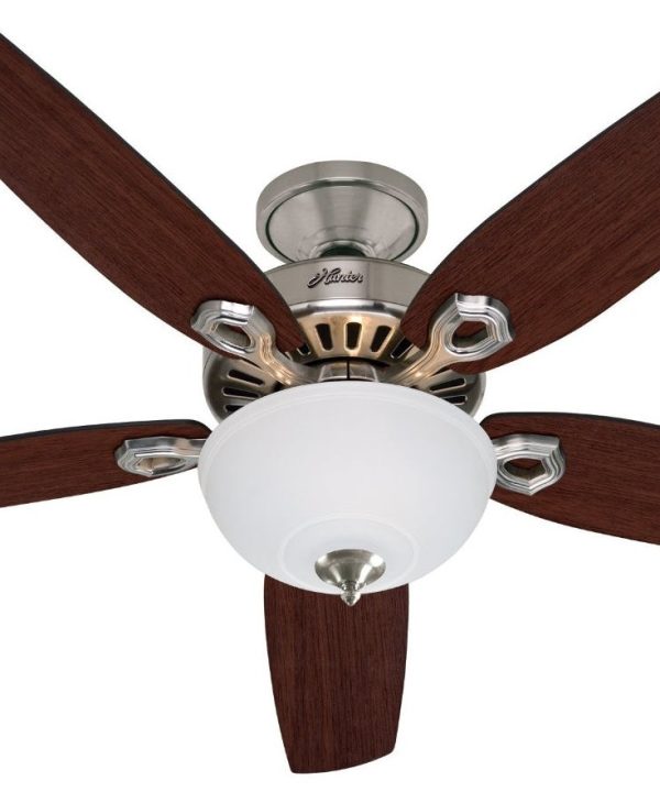 Hunter 53090 Builder Deluxe Ceiling Fan, Brushed Nickel, 52" Pay With Visa Cheap Pice