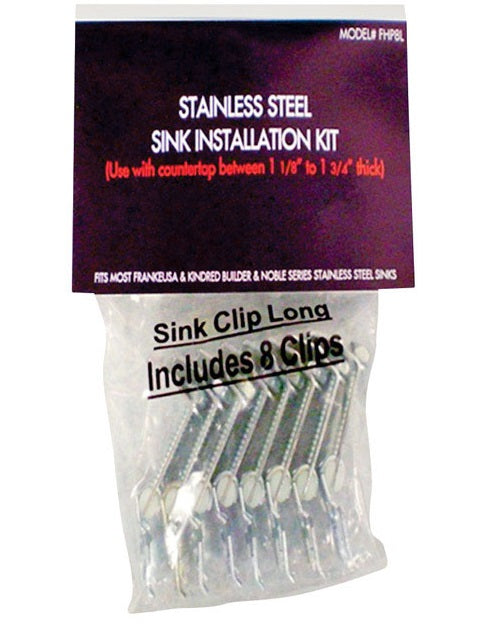 Kindred KCLIP8L Sink Mounting Clips, 8 Pieces New Arrival