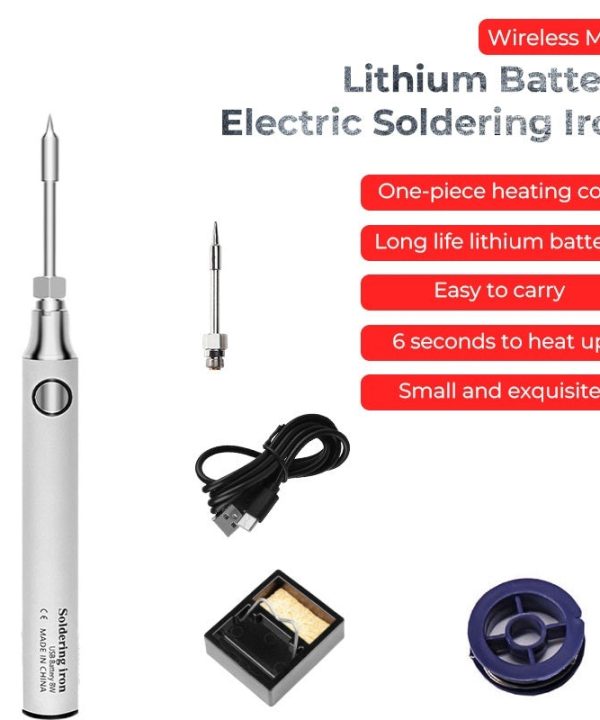 USB Charging Wireless Soldering Iron - White Clearance Latest
