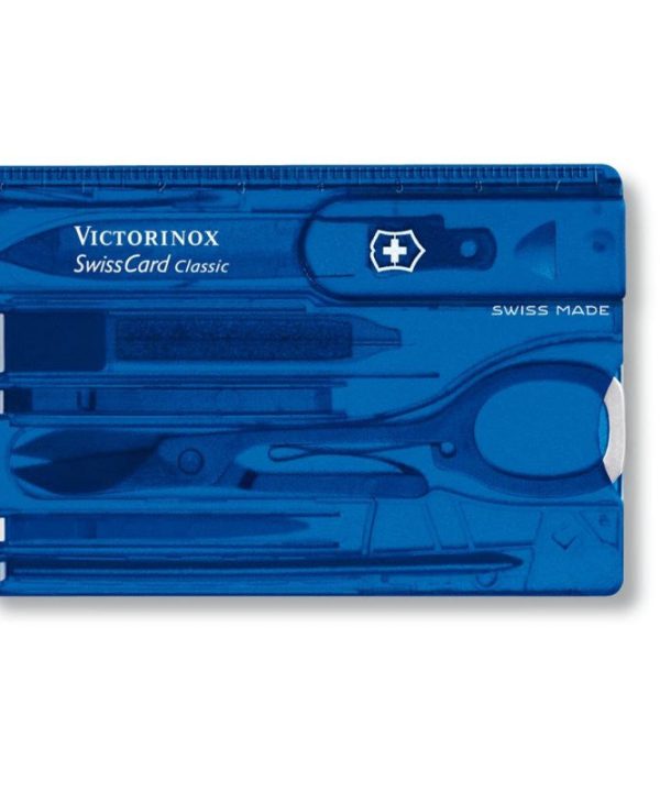 VICTORINOX SWISSCARD CLASSIC - TRANSPARENT BLUE Cheap Low Shipping Fee